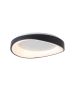 InLight Πλαφονιέρα οροφής LED 72W 3CCT by tuya από μαύρο μέταλλο και λευκό ακρυλικό D:52cm 42033-Black